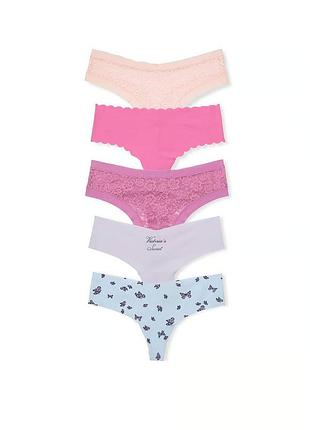 Набор бесшовных трусиков victoria's secret тонг