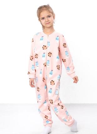 Теплий комбінезон з начосом, тёплый комбинезон с начесом, піжама суцільна спальник з котиками