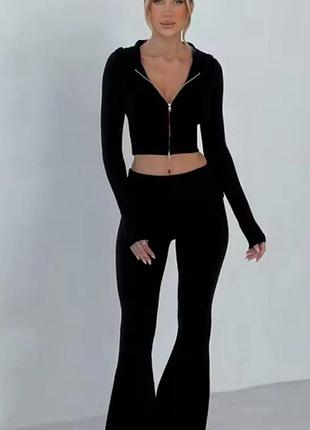 Штаны низкая посадка клеш y2k dollskill