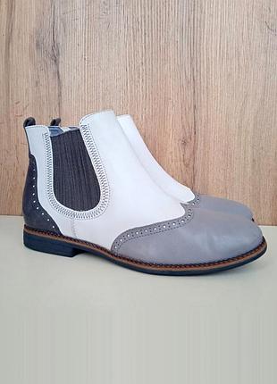 Немецкие кожаные ботинки Tamaris, женские челси, деми полуботинки, осень весна, р. 40