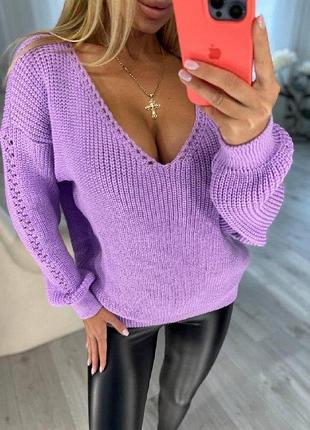 Ефектний светр джемпер до 58 розміру  код 217