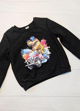 Світшот динозаврик 2-3 чорний