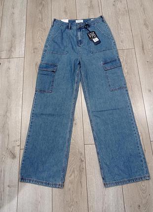 Джинсы cargo синие мужские jack wills / 30