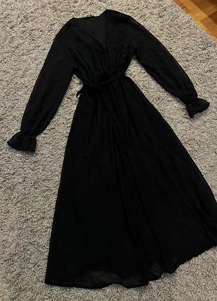 Плаття, сукня, чорне, міді, платье