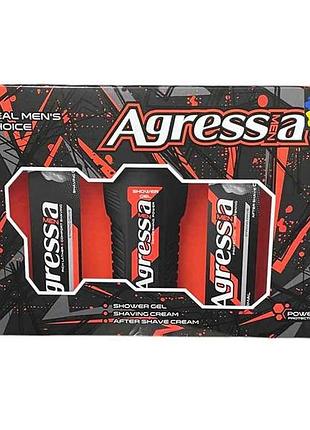 Мужов. набор normal npa-22 (крем дгол.крем пгол.гель ддуша) тм agressia