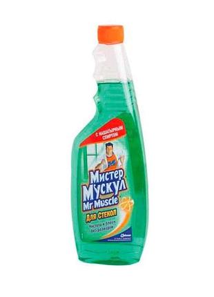 Средство дмытья стекла 500 мл (зеленый с нашатир. спиртом) запаска тм mr muscle