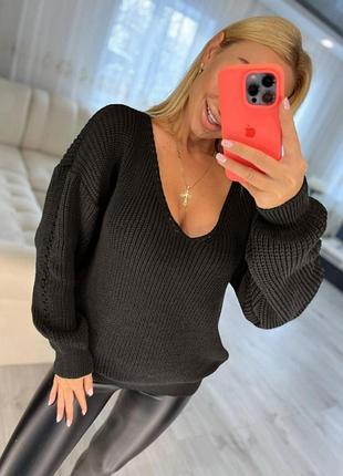 Ефектний светр джемпер до 58 розміру код 217