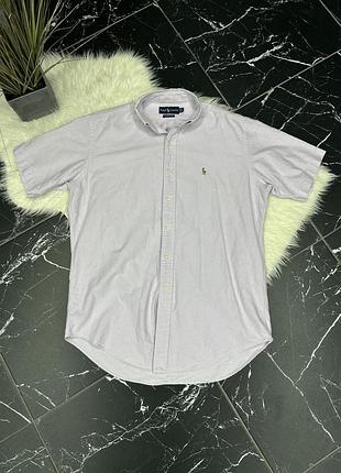 Сорочка polo ralph lauren з короткими рукавами та коміром на ґудзиках.