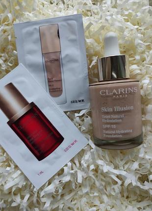 Clarins skin illusion.тональна основа