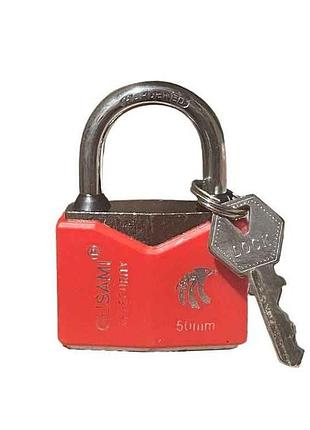 Замок навесной 50мм цветной 16-46-003 тм fzb