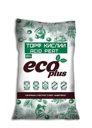 Субстрат торф кислий 20л тм eco plus