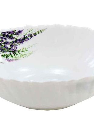 Салатник №7 175мм лаванда (6шт.в уп) хвилястий край 6808 тм lumines