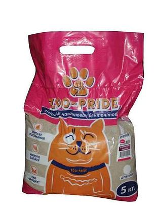 Наповнювач бентонітовий з ароматом лаванди дрібний 5кг тм zoo-pride