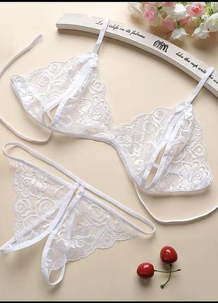 Новий комплект еротичної білизни