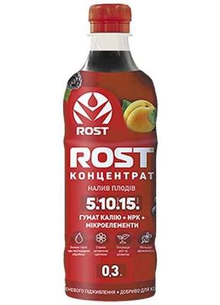 Органо-минеральное удобрение/концентрат 0,3л (51015) калийный тм rost