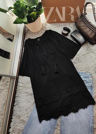 Стильное шифоновое платье с кружевом и кисточками от f&amp;f.