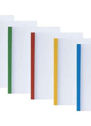 Папка а4 с планкой-зажимом 6 мм (2-35 листов), ассорти e31204 тм economix