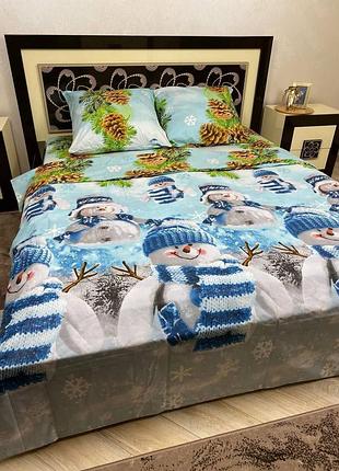 🖍постільна білизна сніговички
