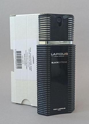 Ted lapidus lapidus poour homme black extreme 100 мл тестер для чоловіків (оригінал)
