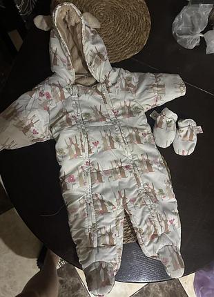 Демісезоний комбінезон next 1-3 місяці , розмір 62 , на дівчинку