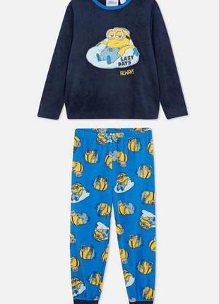 Велюрова тепла піжама для хлопчика