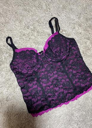 Корсет з мереживом на кісточках 36с 80с