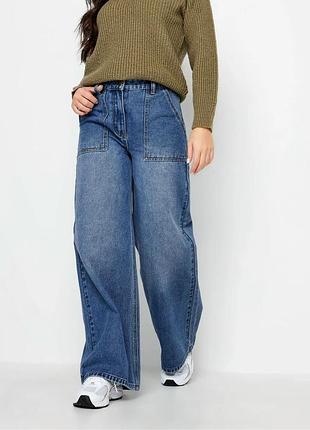 Джинсы широкие zara 11-12 лет