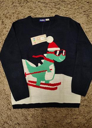Новый новогодний свитер lupilu 110/116р.