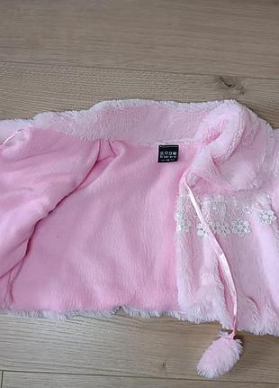 Красива коротка шубка/ болеро/ пухнаста тепла  накидка