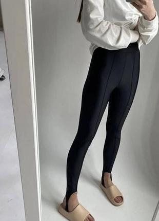 Лосінки штрібки+стрілка біфлекс на флісі, не кошлатиться тканина!