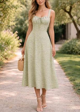 Літня сукня, сукня міді, летние платье, платье миди