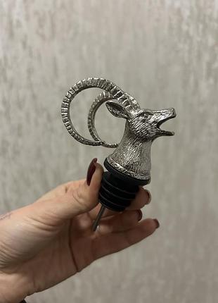 Дозатор для алкоголя коллекционный из нержавеющей стали косуля