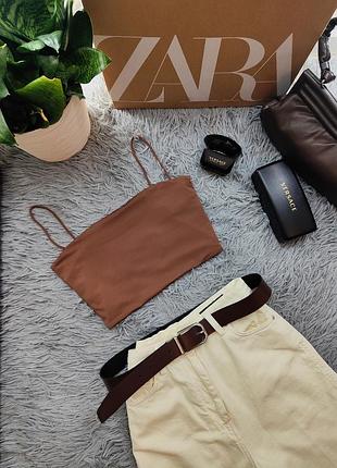 Базовый топ шоколадного 🤎 цвета от shein.