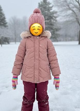 Стильна зимова курточка f&f для маленької модниці 3-4 р