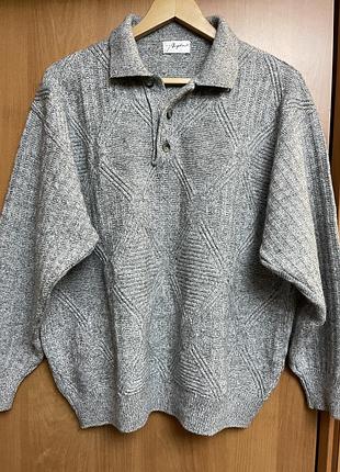 Брендовий італійський светр 50% шерсть лани 50% акріл