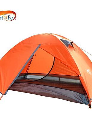 Палатка двухместная брендированная водонепроницаемая двухслойная палатка desert fox. новая