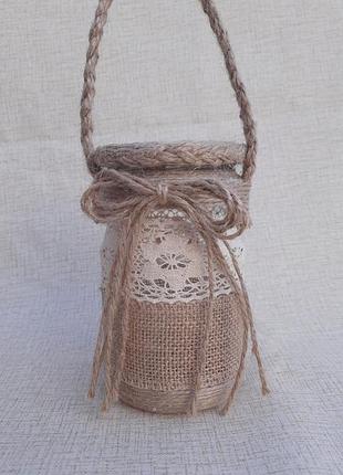 Банка на воду, на водохреща, декор банки на воду, для освячення води, на йордан банка