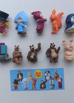 Маша і ведмідь 4 ,2014, колекція фігурок чупа чупс  кіндер