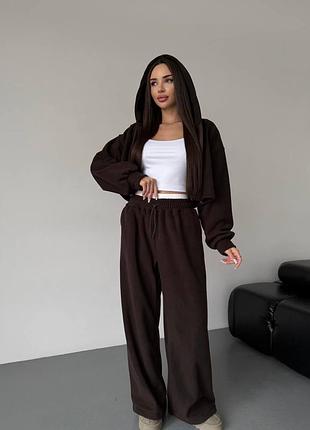 Костюм спортивный тройка зимний на двустороннем флисе