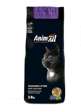 Наполнитель древесный 2.8кг с ароматом лаванды тм animall