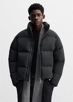 Пух80%|перо20%|чоловічий пуховик zara