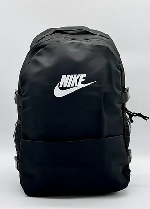 Класичний зносостійкий рюкзак 44×30×15 см з основним відділенням на 20 л та кишенею на блискавці nike чорний