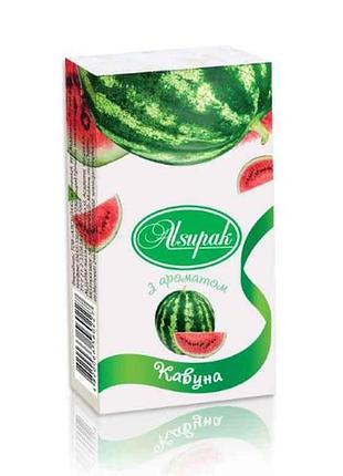 Носові хустинки аромат кавун (1 блок/10 пач/10хуст) тм алсу-пак