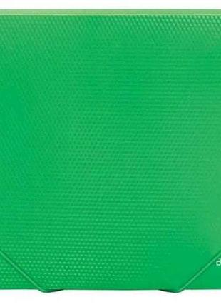 Папка на гумці пластикова а4, фактура помаранч , зелена e31601-54 тм economix