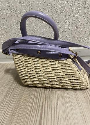 Плетена міні сумочка