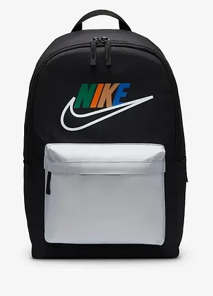 Міський поліестеровий рюкзак 43×30×15 см з безліччю кишень на 19 л nike heritage чорного кольору