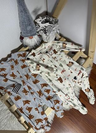 Набір плюшевих сліпів primark розмір - 12-18 місяців (86) стан - дуже хороший, мін.сліди носіння