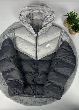 Nike storm-fit куртка сіра з капюшоном s-xxl