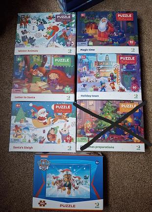 Пазл новорічні різдвяні "dodo", 60 елементів різні