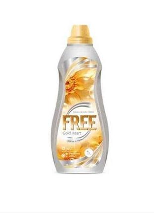 Кондиционер 1л смягчитель для белья gold heart тм free